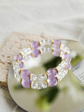 Amethyst & Clear Quartz Light Bracelet