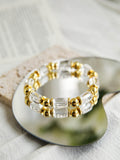 Structured Light — Quartz & Gold- Plated Bracelet