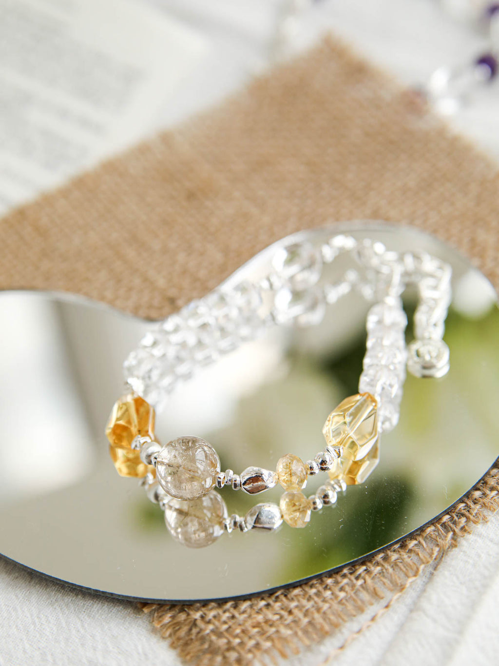 Rhythm — Quartz & Golden Rutilated Quartz Bracelet