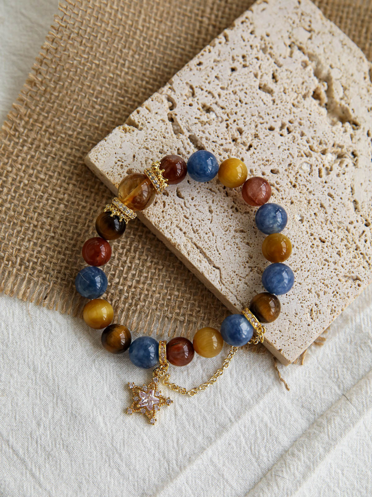 Solar Harmony Bracelet – Mixed Natural Gemstones