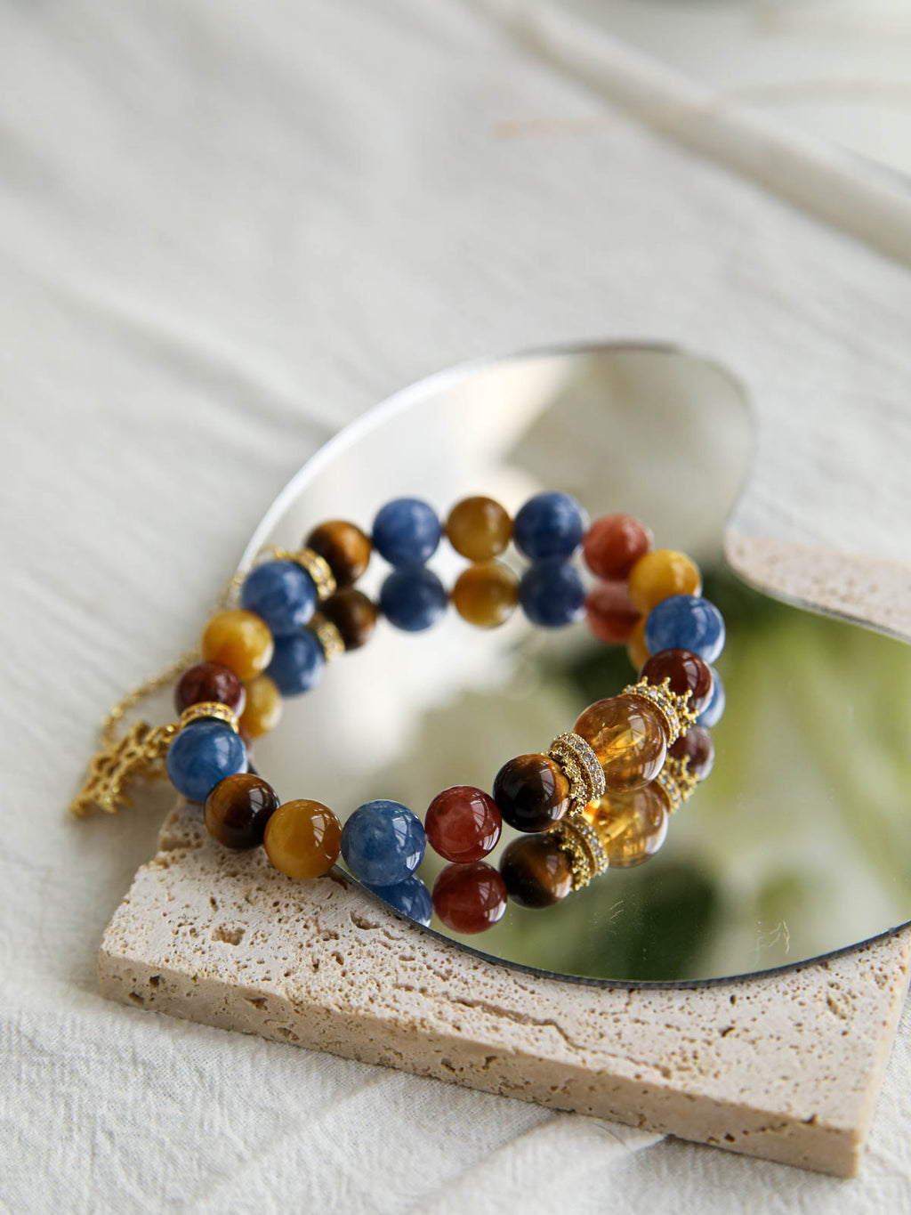 Solar Harmony Bracelet – Mixed Natural Gemstones